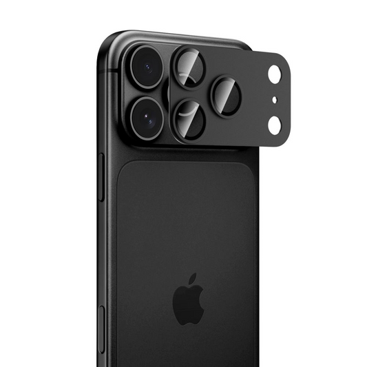 Tech-Protect CamFull Fit+ hátlapi kamera védőfólia Apple iPhone 18 Pro-hoz, edzett üveg, fekete