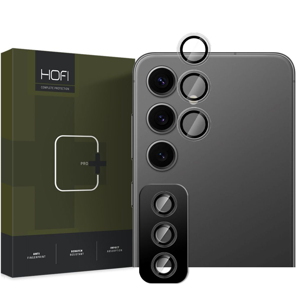 HOFI CamRing PRO+ hátlapi kamera védőfólia Samsung Galaxy S25+ S936-hoz, edzett üveg, fekete