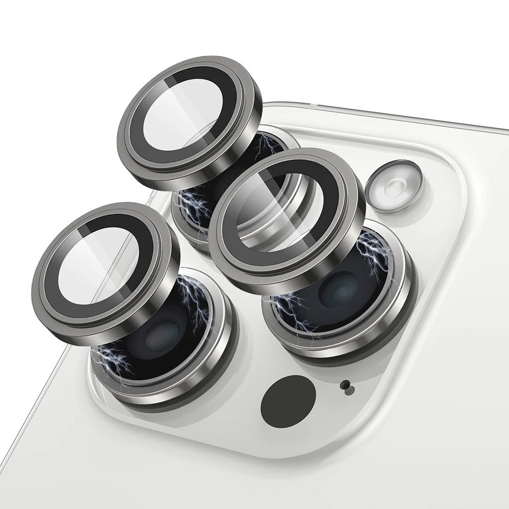 Lito S+ hátlapi kamera védőfólia Apple iPhone 13 Pro Max / 13 Pro készülékhez, edzett üveg, szürke