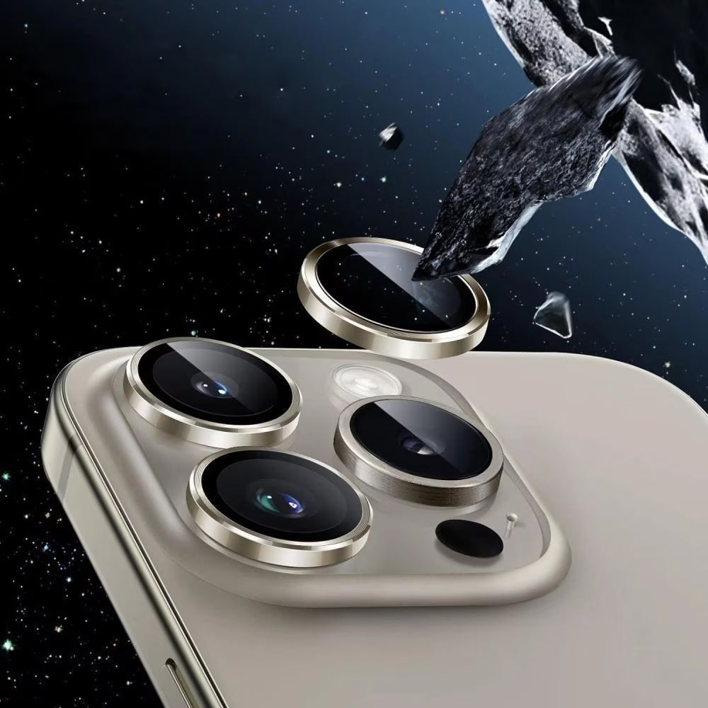 Tech-Protect CamRing Fit+ hátsó kamera védőfólia Apple iPhone 17-hez, Edzett üveg, Fekete