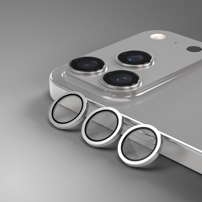 Etteri hátlapi kamera védőfólia Apple iPhone 17 Pro Max / 17 Pro készülékhez, edzett üveg, szürke