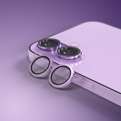 Etteri hátlapi kamera védőfólia Apple iPhone 17-hez, edzett üveg, lila