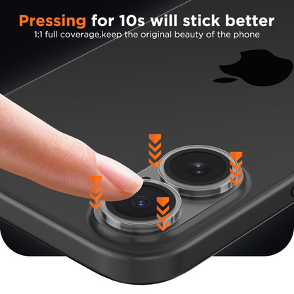 Tech-Protect CamFull Fit+ hátsó kamera védőfólia Apple iPhone 17-hez, Edzett üveg, Matt átlátszó