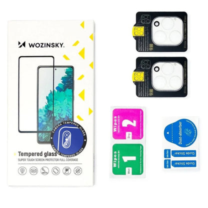 Hátsó kamera védőfólia WZK Apple iPhone 17 Pro Max-hez, Edzett üveg, 2 darabos készlet, Fekete