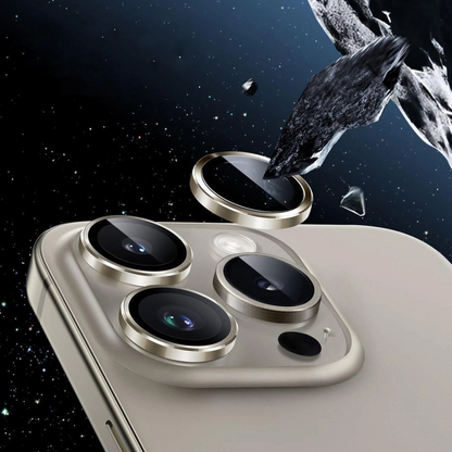Tech-Protect CamRing Fit+ hátsó kamera védőfólia Apple iPhone 17 Pro Max / 17 Pro / 16 Pro Max készülékekhez, Edzett üveg, Narancssárga