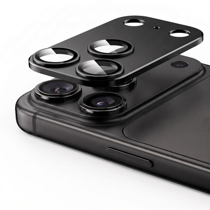 Tech-Protect CamFull Fit+ hátlapi kamera védőfólia Apple iPhone 18 Pro-hoz, edzett üveg, fekete