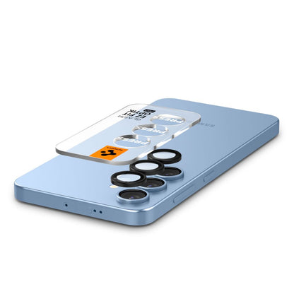 Hátsó kamera védőfólia Spigen GlastR EZ FIT Optik Pro HD Samsung Galaxy S25+ S936-hoz, Edzett üveg, 2 darabos készlet, Fekete AGL09088