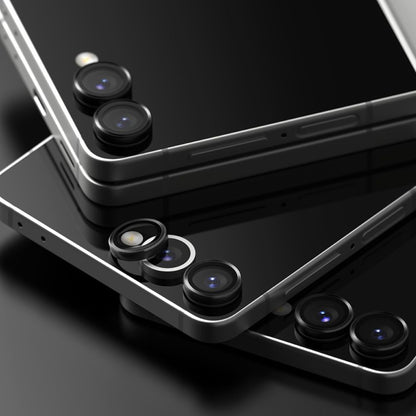 Ringke hátsó kamera védőfólia Samsung Galaxy Z Flip7 F766-hoz, Edzett üveg, 2 darabos készlet, Fekete