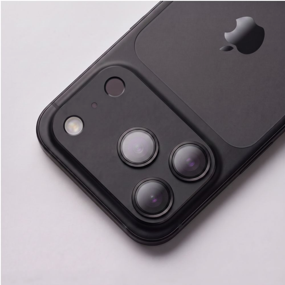 Tech-Protect CamFull Fit+ hátlapi kamera védőfólia Apple iPhone 18 Pro-hoz, edzett üveg, fekete