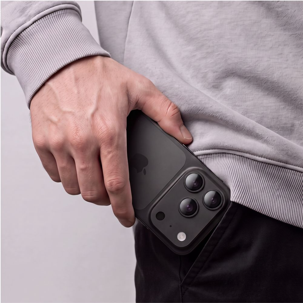 Tech-Protect CamFull Fit+ hátlapi kamera védőfólia Apple iPhone 18 Pro-hoz, edzett üveg, fekete