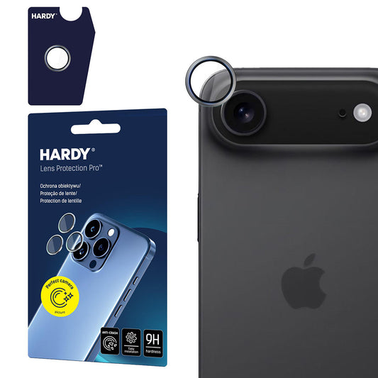 Hátsó kamera védőfólia 3MK Hardy Protection Pro Apple iPhone 17 Air-hez, Edzett üveg, Szürke