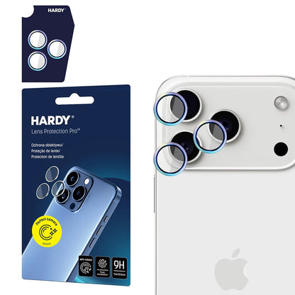 Hátsó kamera védőfólia 3MK Hardy Protection Pro Apple iPhone 17 Pro Max / 17 Pro készülékhez, Edzett üveg, Többszínű