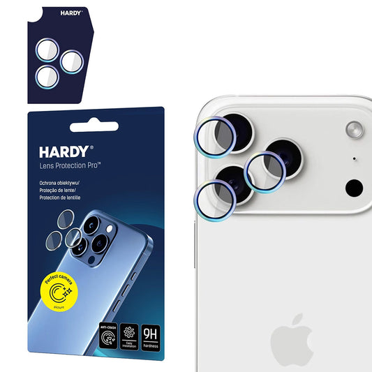 Hátsó kamera védőfólia 3MK Hardy Protection Pro Apple iPhone 17 Pro Max / 17 Pro készülékhez, Edzett üveg, Többszínű