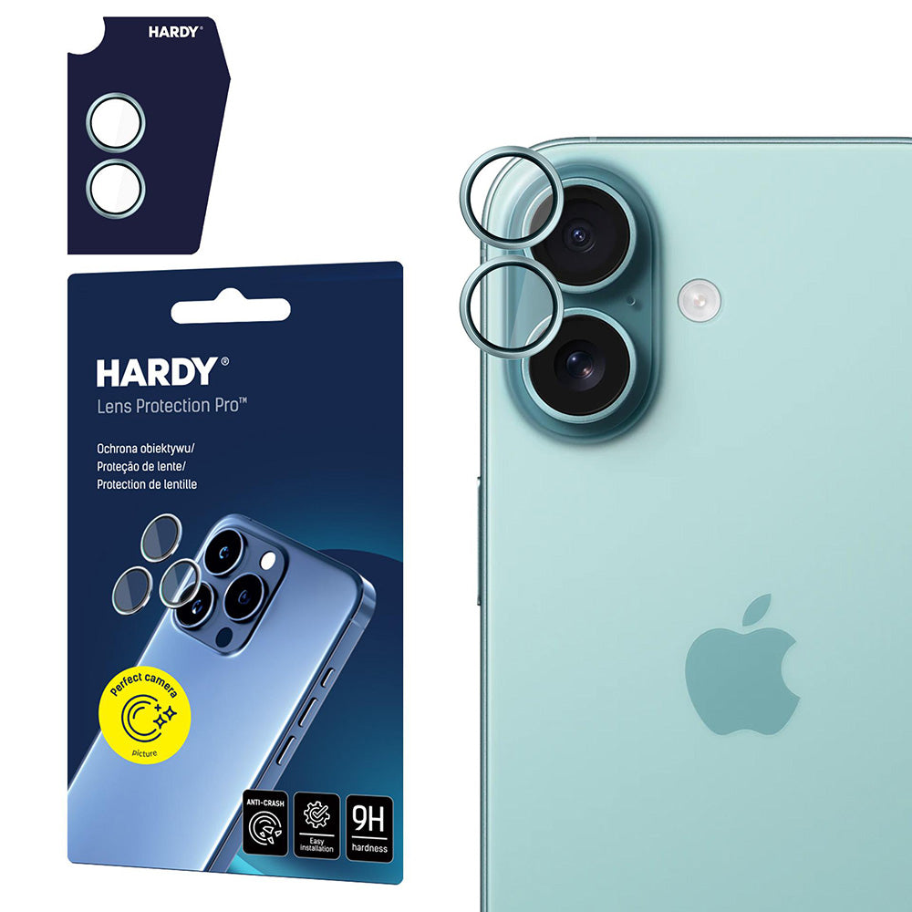 Hátsó kamera védőfólia 3MK Hardy Protection Pro Apple iPhone 17-hez, Edzett üveg, Zöld