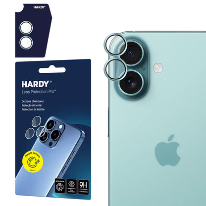 Hátsó kamera védőfólia 3MK Hardy Protection Pro Apple iPhone 17-hez, Edzett üveg, Zöld