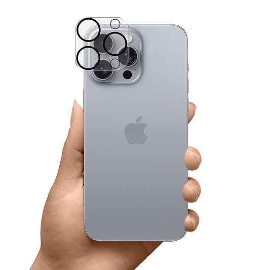 Hátlapi kamera védőfólia 3MK Pro Full Cover Apple iPhone 17 Pro Max készülékhez, Edzett üveg, Fekete