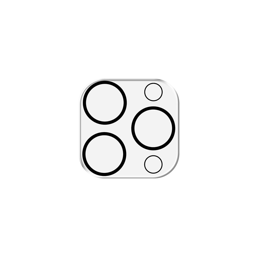 Hátlapi kamera védőfólia 3MK Pro Full Cover Apple iPhone 17-hez, Edzett üveg, Fekete