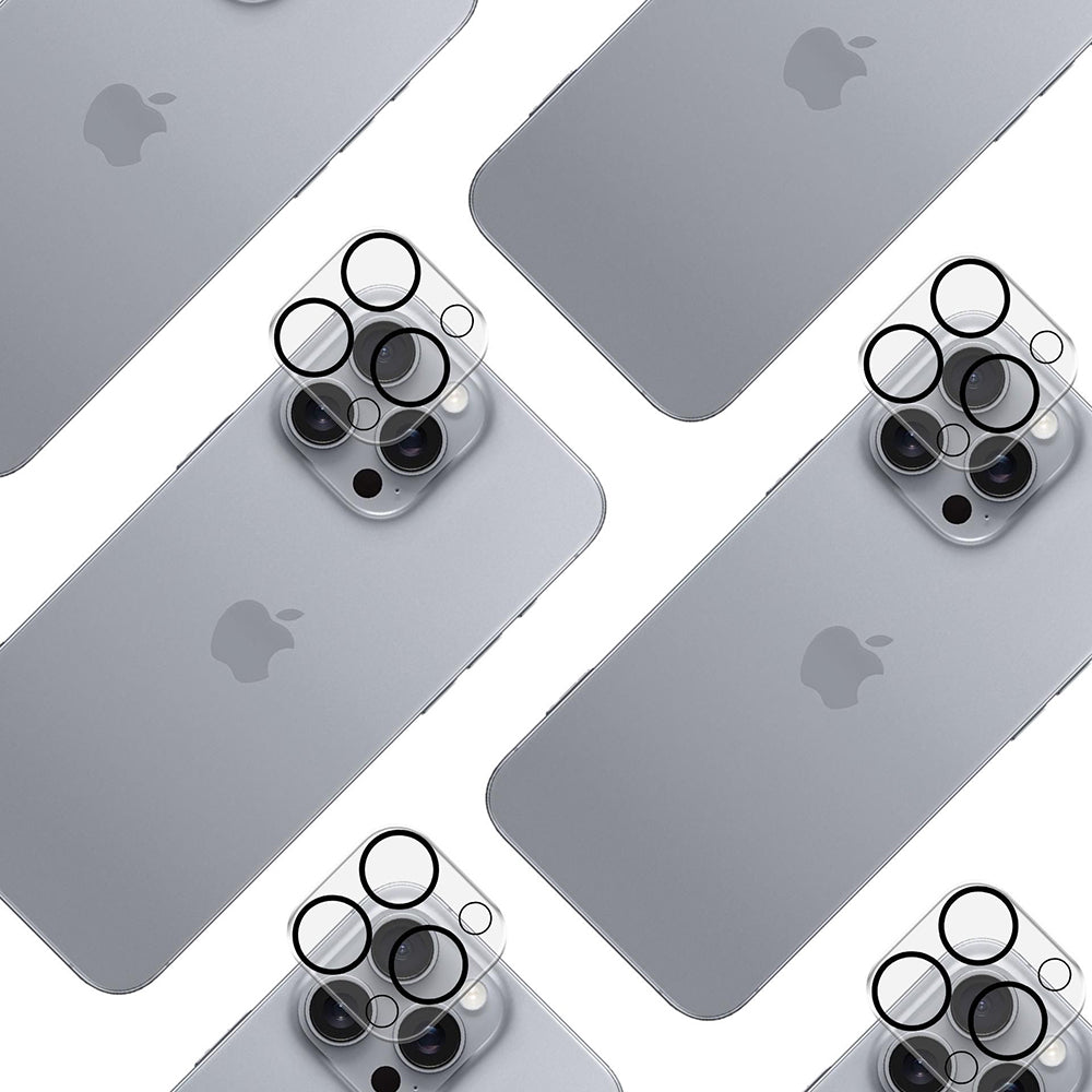 Hátlapi kamera védőfólia 3MK Pro Full Cover Apple iPhone 17-hez, Edzett üveg, Fekete
