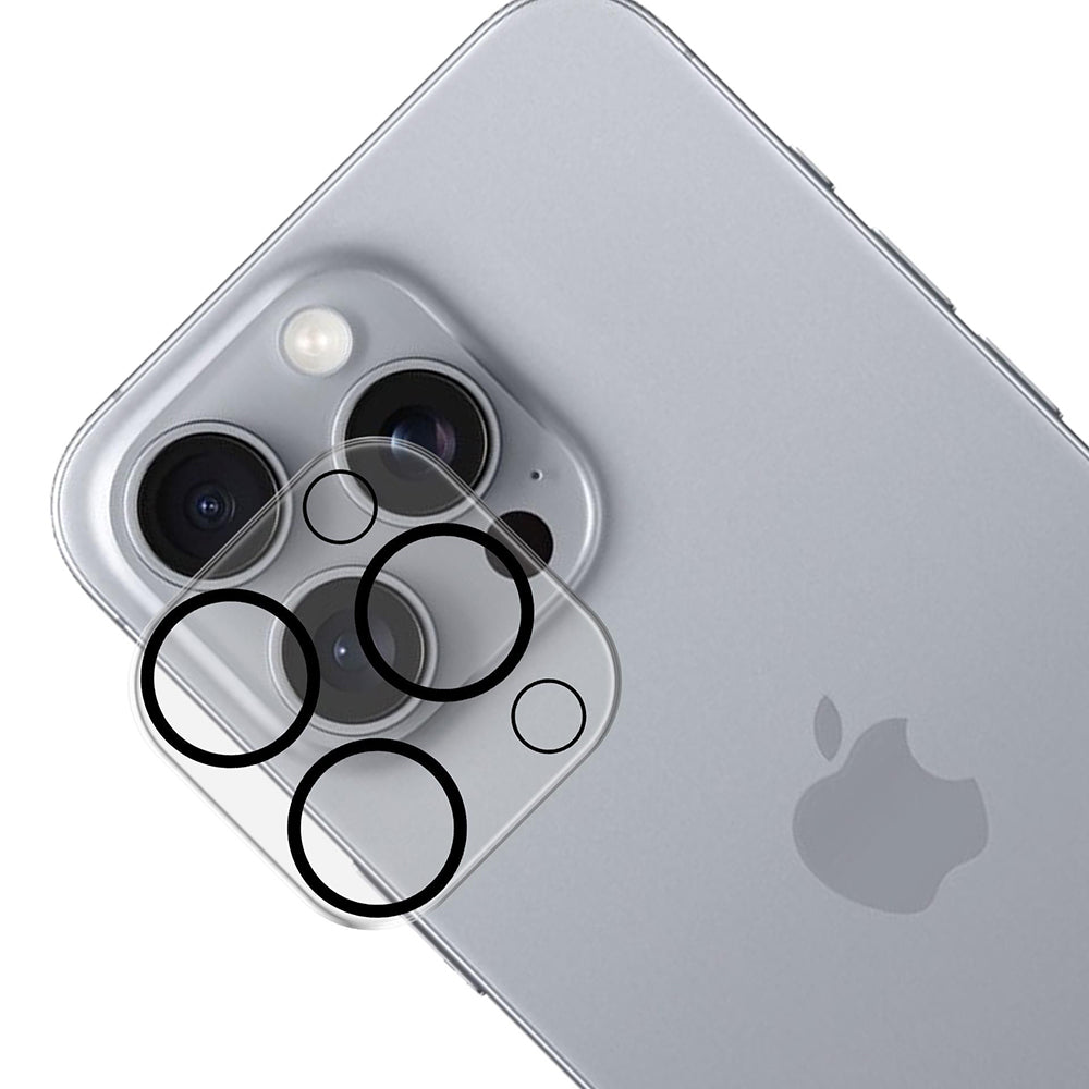 Hátlapi kamera védőfólia 3MK Pro Full Cover Apple iPhone 17-hez, Edzett üveg, Fekete