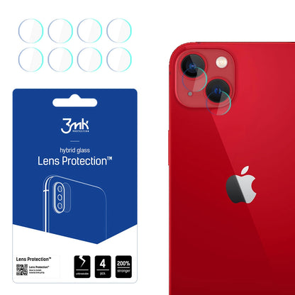 3MK Protection hátlapi kamera védőfólia Apple iPhone 13-hoz, rugalmas üveg, 4 darabos készlet, átlátszó