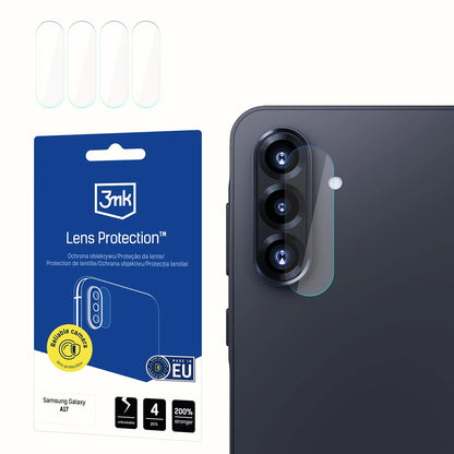 3MK Protection hátlapi kamera védőfólia Samsung Galaxy A17 4G / A17 5G készülékhez, rugalmas üveg, 4 darabos készlet, átlátszó