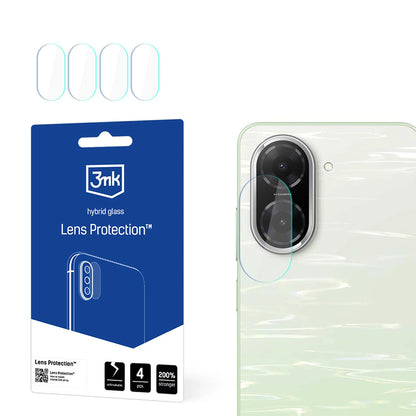 3MK Protection hátlapi kamera védőfólia Xiaomi Redmi A5 4G-hez, rugalmas üveg, 4 darabos készlet, átlátszó