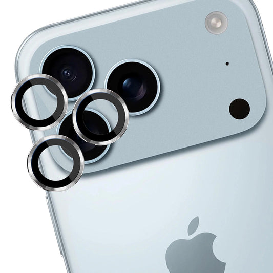 Hátsó kamera védőfólia 3MK Protection Pro Apple iPhone 17 Pro Max / 17 Pro készülékhez, Edzett üveg, Ezüst