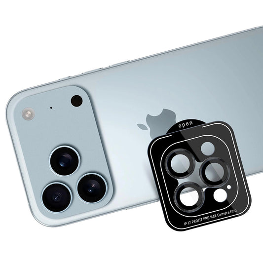 Hátsó kamera védőfólia 3MK Protection Pro Apple iPhone 17 Pro Max / 17 Pro készülékhez, Edzett üveg, Fekete