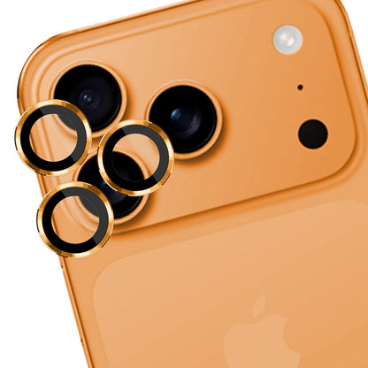 Hátsó kamera védőfólia 3MK Protection Pro Apple iPhone 17 Pro Max / 17 Pro készülékhez, Edzett üveg, Narancssárga