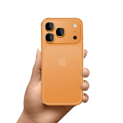 Hátsó kamera védőfólia 3MK Protection Pro Apple iPhone 17 Pro Max / 17 Pro készülékhez, Edzett üveg, Narancssárga