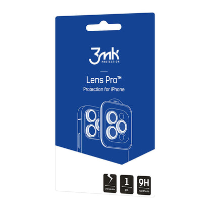 Hátsó kamera védőfólia 3MK Protection Pro Apple iPhone 17 Pro Max / 17 Pro készülékhez, Edzett üveg, Narancssárga