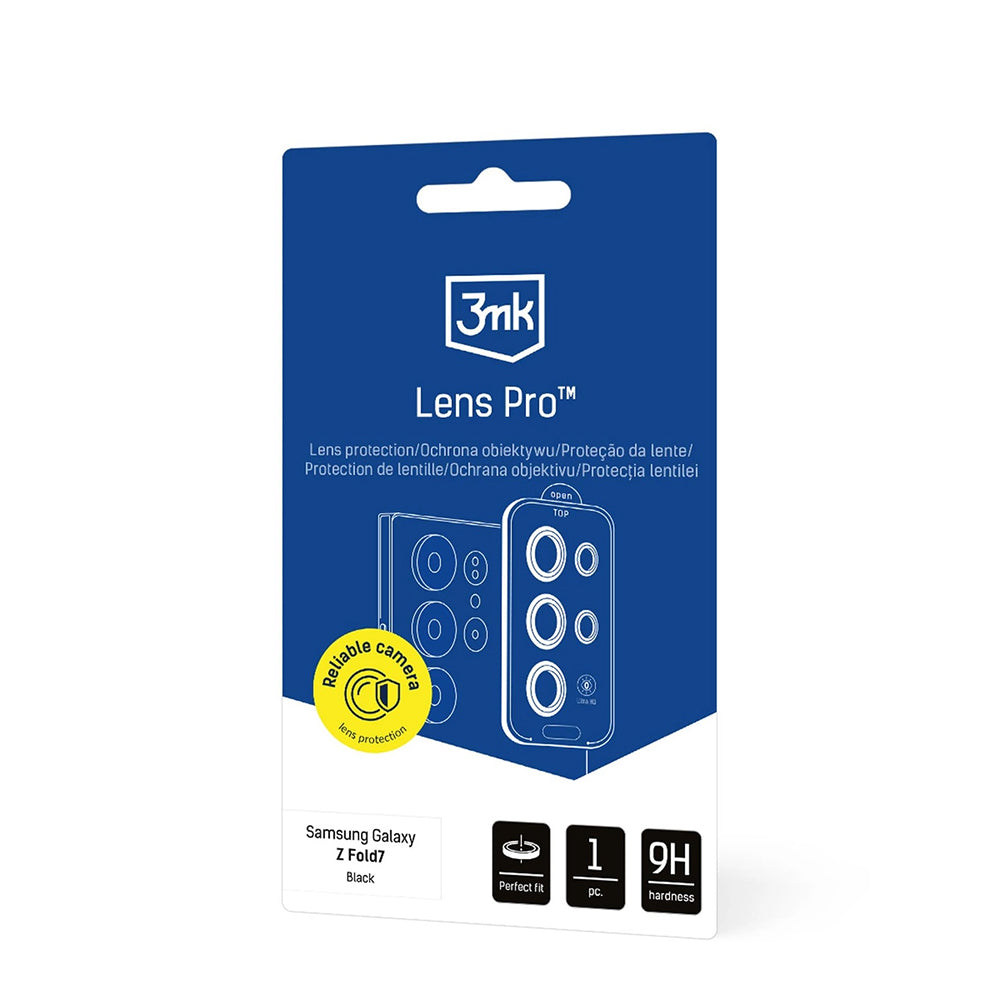 3MK Protection Pro hátlapi kamera védőfólia Samsung Galaxy Z Fold7 F966 készülékhez, edzett üveg, átlátszó