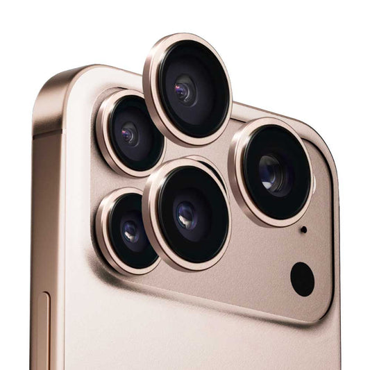 Anank AR hátsó kamera védőfólia Apple iPhone 17 Pro Max / 17 Pro készülékhez, Edzett üveg, Arany színű