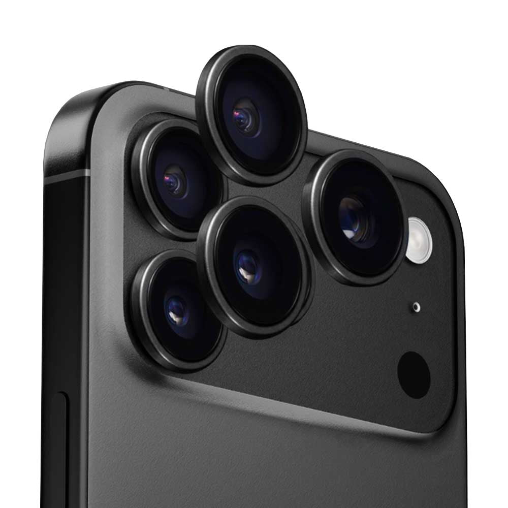 Anank AR hátsó kamera védőfólia Apple iPhone 17 Pro Max / 17 Pro készülékhez, Edzett üveg, Fekete