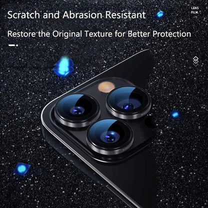 Blueo 99 Anti-Reflektív HD hátlapi kamera védőfólia Apple iPhone 16 Pro Max / 16 Pro készülékhez, edzett üveg, fémes szürke