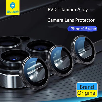 Blueo 99 Anti-Reflektív HD hátlapi kamera védőfólia Apple iPhone 16 Pro Max / 16 Pro készülékhez, edzett üveg, fémes szürke