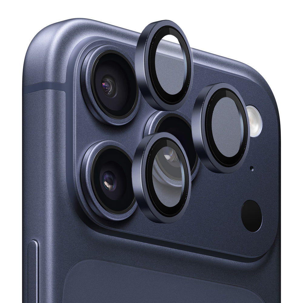 Blueo 99 Anti-Refective HD hátsó kamera védőfólia Apple iPhone 17 Pro Max / 17 Pro készülékhez, Edzett üveg, Kék
