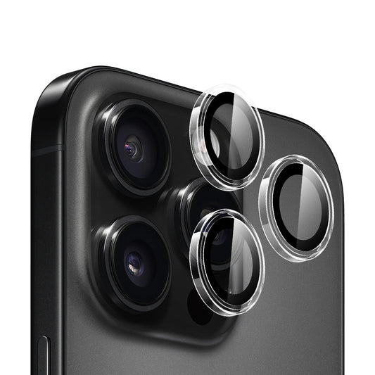 Blueo Metal Frame hátlapi kamera védőfólia Apple iPhone 16 Pro Max / 16 Pro készülékhez, edzett üveg, átlátszó