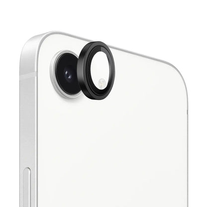 Blueo Metal Frame hátlapi kamera védőfólia Apple iPhone 17e / 16e készülékhez, edzett üveg, fekete