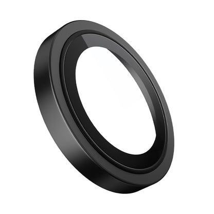 Blueo Metal Frame hátlapi kamera védőfólia Apple iPhone 17e / 16e készülékhez, edzett üveg, fekete