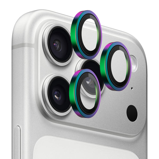 Blueo Metal Frame hátsó kamera védőfólia Apple iPhone 17 Pro Max / 17 Pro készülékhez, Edzett üveg, Többszínű