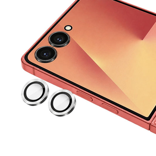 Blueo hátlapi kamera védőfólia Samsung Galaxy Z Flip8 F776-hoz, edzett üveg, ezüst