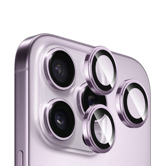 Blueo Sapphire Crystal hátlapi kamera védőfólia Apple iPhone 14 Pro Max / 14 Pro készülékhez, edzett üveg, lila