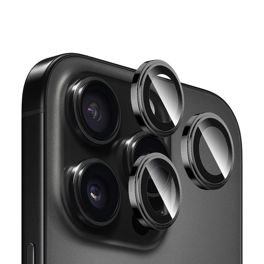 Blueo Sapphire Crystal hátlapi kamera védőfólia Apple iPhone 14 Pro Max / 14 Pro készülékhez, edzett üveg, fekete