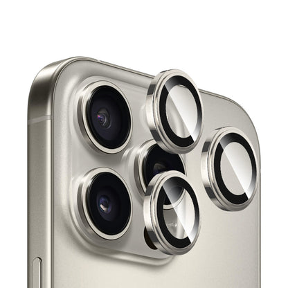 Blueo Sapphire Crystal hátlapi kamera védőfólia Apple iPhone 16 Pro Max / 16 Pro készülékhez, edzett üveg, fémes szürke