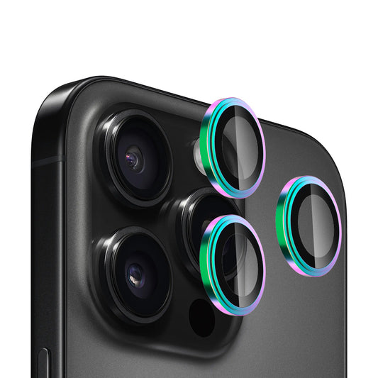 Blueo Sapphire Crystal hátlapi kamera védőfólia Apple iPhone 16 Pro Max / 16 Pro készülékhez, edzett üveg, többszínű