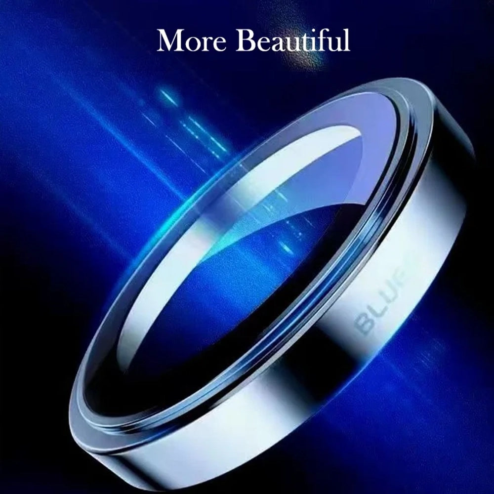 Blueo Sapphire Crystal hátlapi kamera védőfólia Apple iPhone 16 Pro Max / 16 Pro készülékhez, edzett üveg, fekete