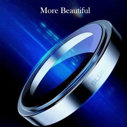 Blueo Sapphire Crystal hátlapi kamera védőfólia Apple iPhone 16 Pro Max / 16 Pro készülékhez, edzett üveg, fekete