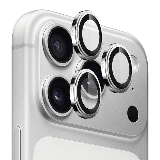 Blueo Sapphire Crystal hátsó kamera védőfólia Apple iPhone 17 Pro Max / 17 Pro készülékhez, Edzett üveg, Ezüst