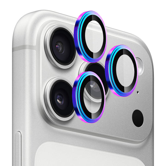 Blueo Sapphire Crystal hátsó kamera védőfólia Apple iPhone 17 Pro Max / 17 Pro készülékhez, Edzett üveg, Többszínű